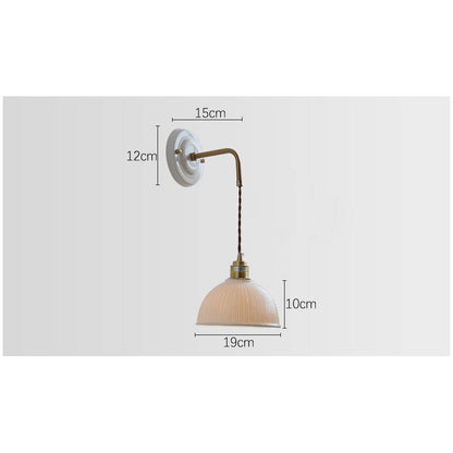 Ceramic Dome Shade Wall Light - 107CWP - Modefinity