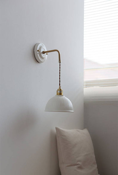 Ceramic Dome Shade Wall Light - 107CWP - Modefinity