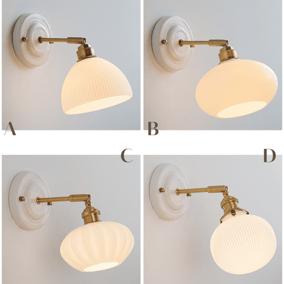 Ceramic Glass Wall Sconce Lighting - 109CWP - Modefinity