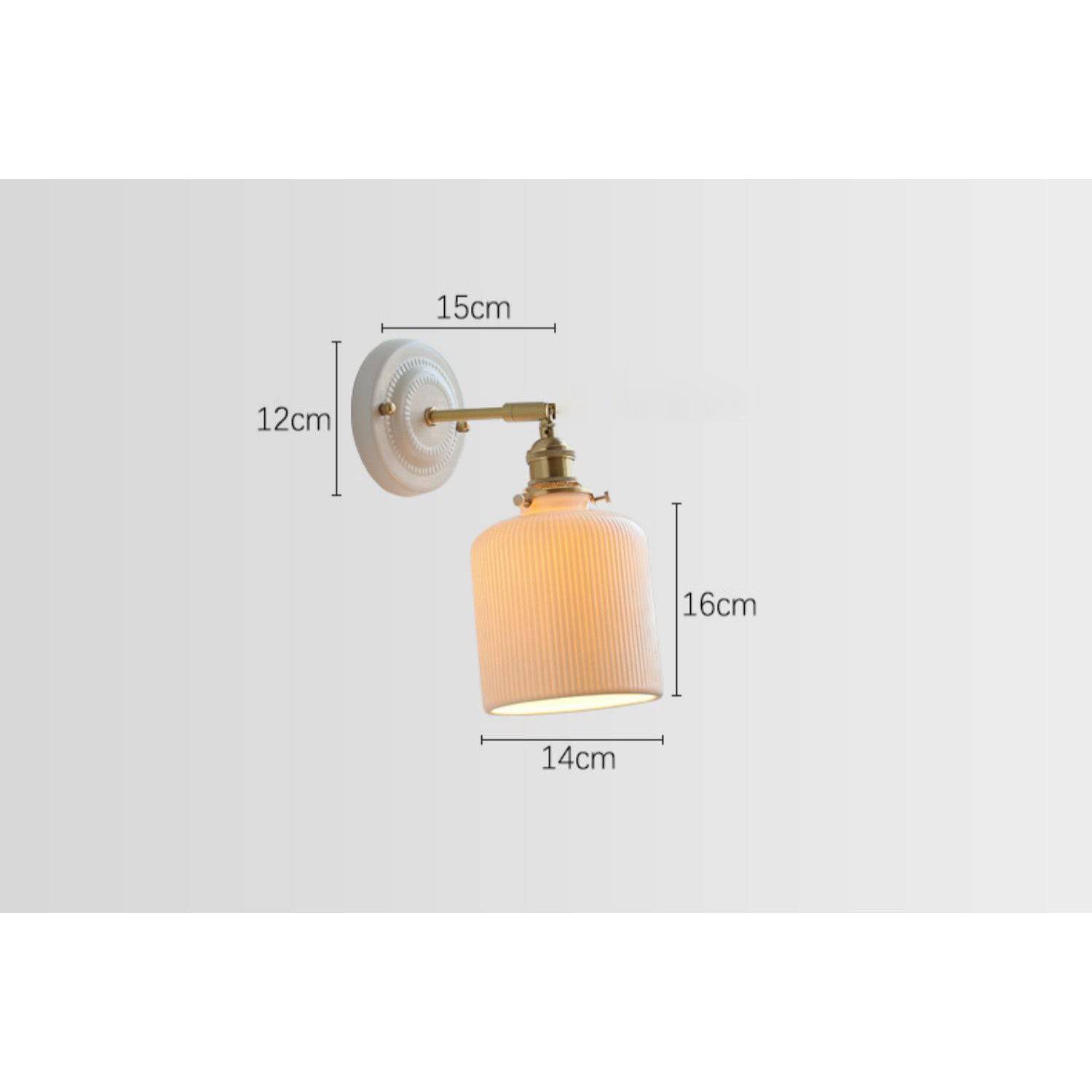 Ceramic Glass Wall Sconce Lighting - 113CWP - Modefinity