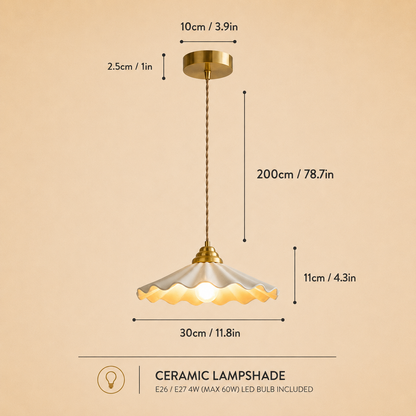 Kitchen Island Ceramic Pendant Light