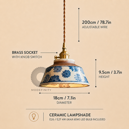 Kyoto Handcrafted Ceramic Pendant Light