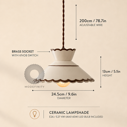 Kyoto Handcrafted Ceramic Pendant Light