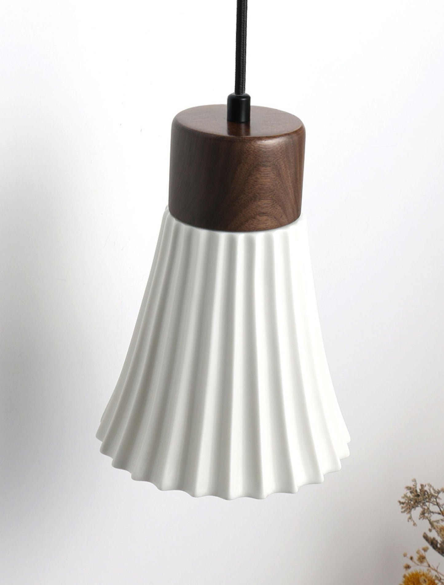 Wood Ceramic Pendant Light - 2093CPL