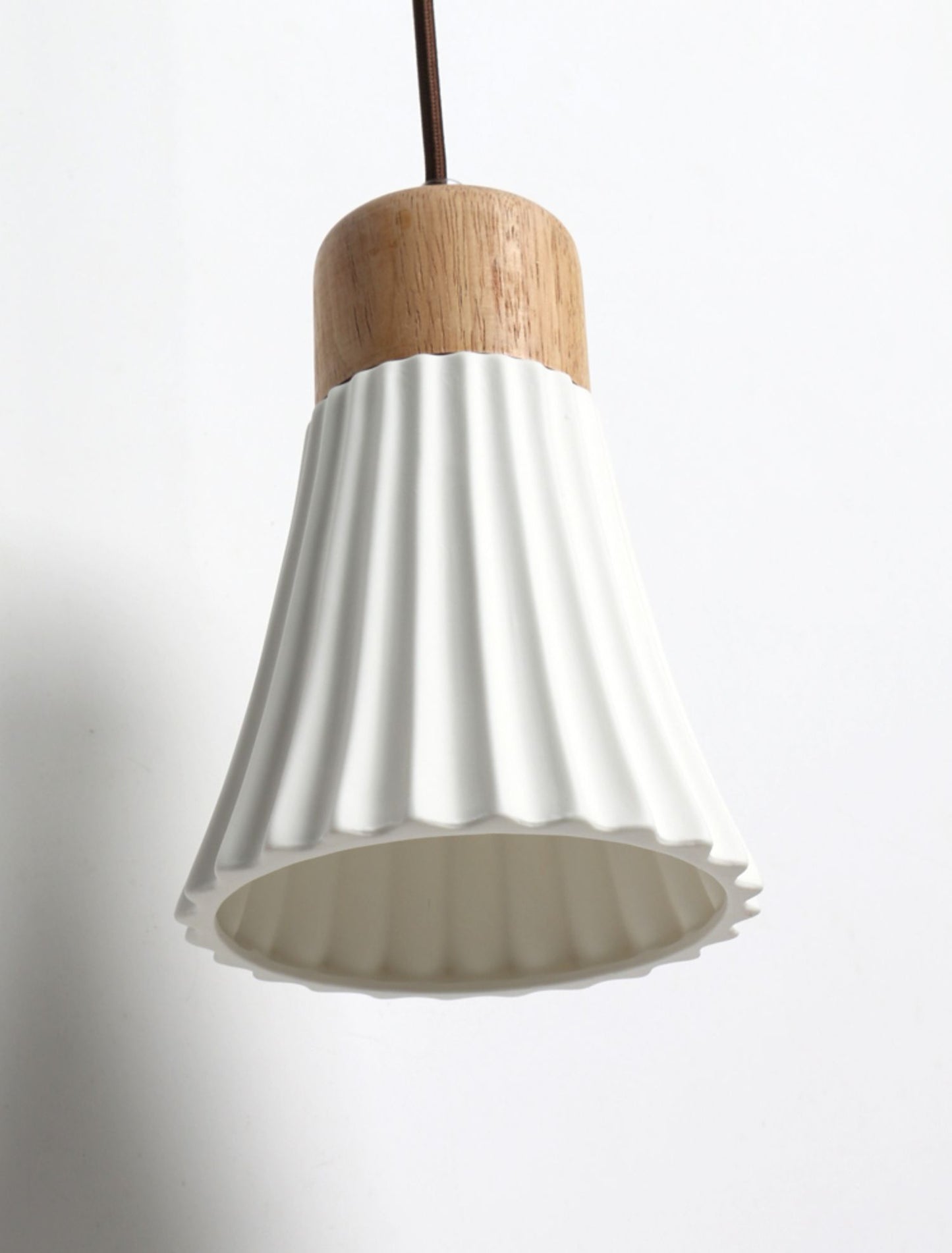 Wood Ceramic Pendant Light - 2093CPL