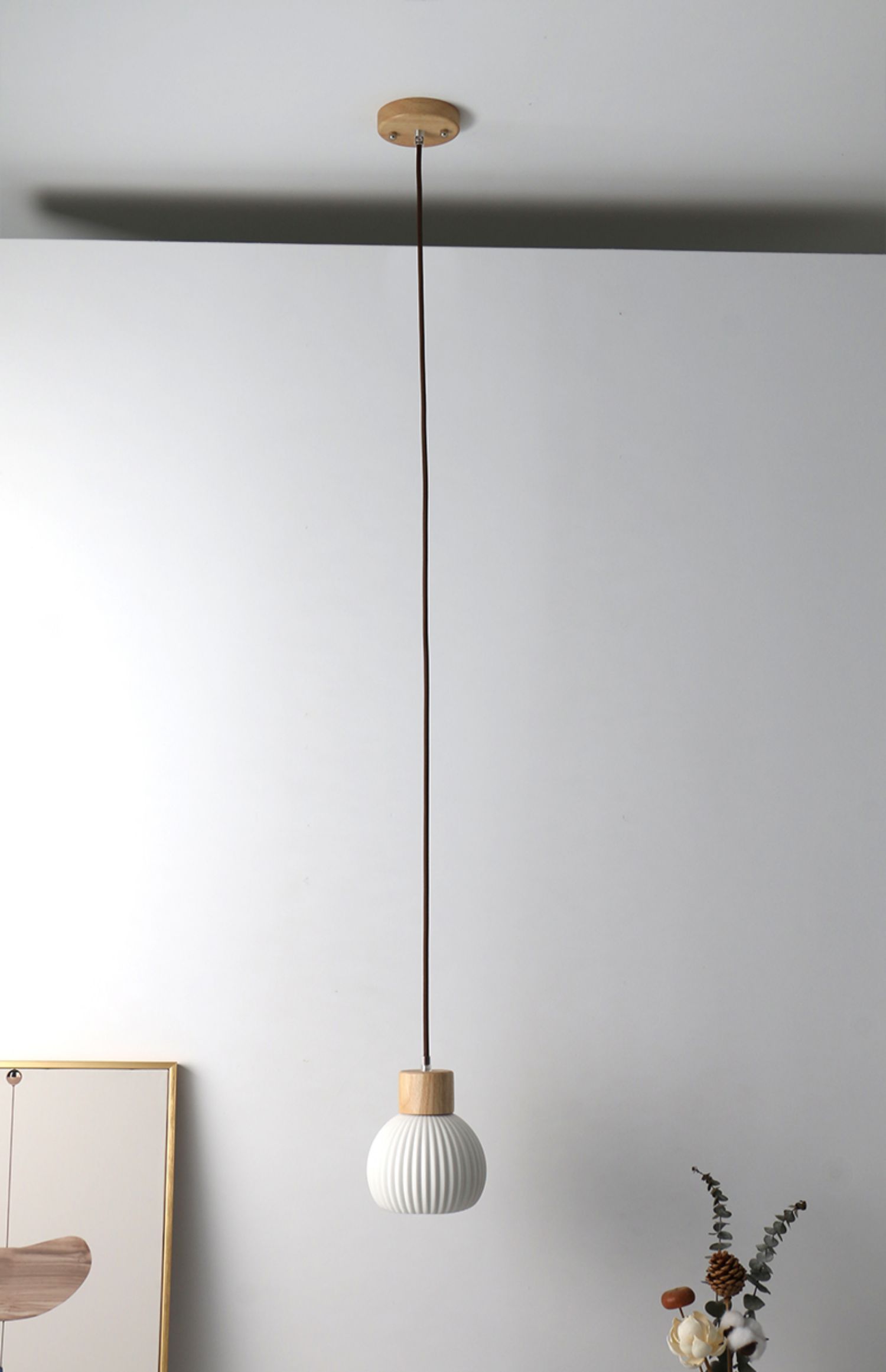 Wood Ceramic Pendant Light - 2094CPL - Modefinity