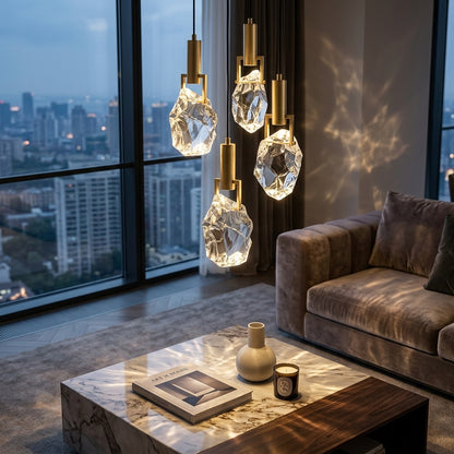 Ambient Brass Crystal Pendant Light - 101CL - Modefinity