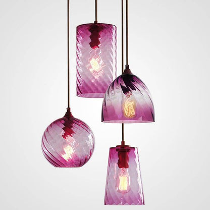 Curved Glass Pendant Light - 201GPL - Modefinity