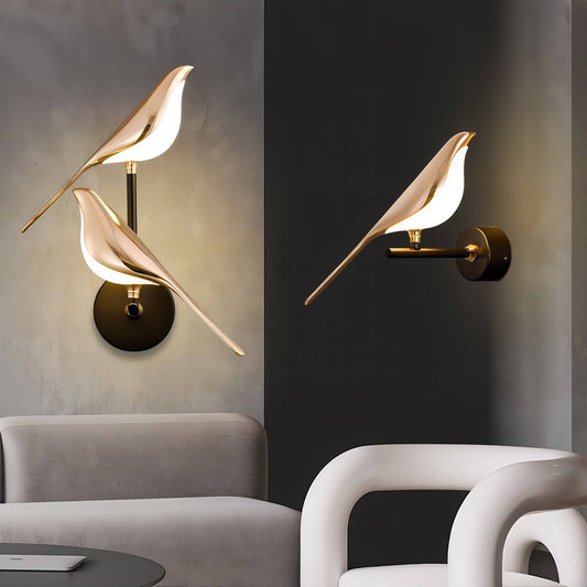 Elegant Bird Shaped Wall Sconce Light