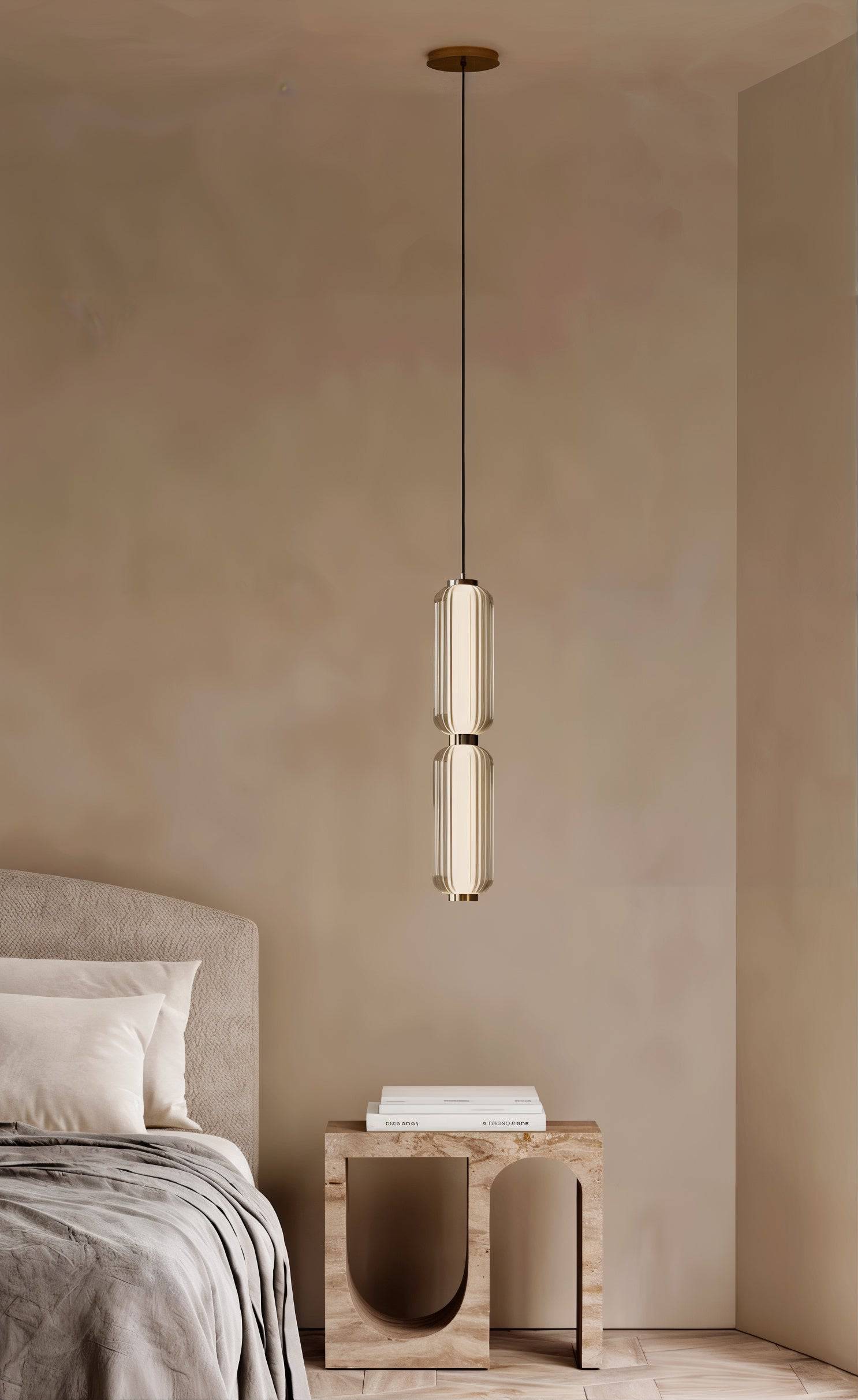 Elegant Glass Stone Pendant Light - Modefinity