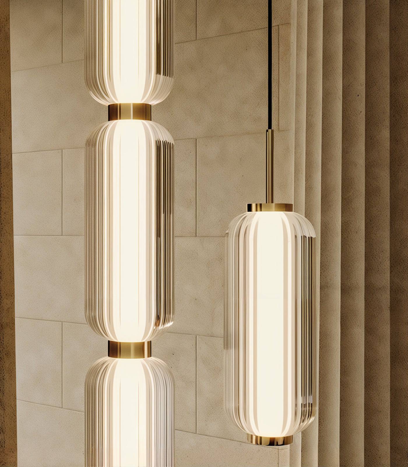 Elegant Glass Stone Pendant Light - Modefinity