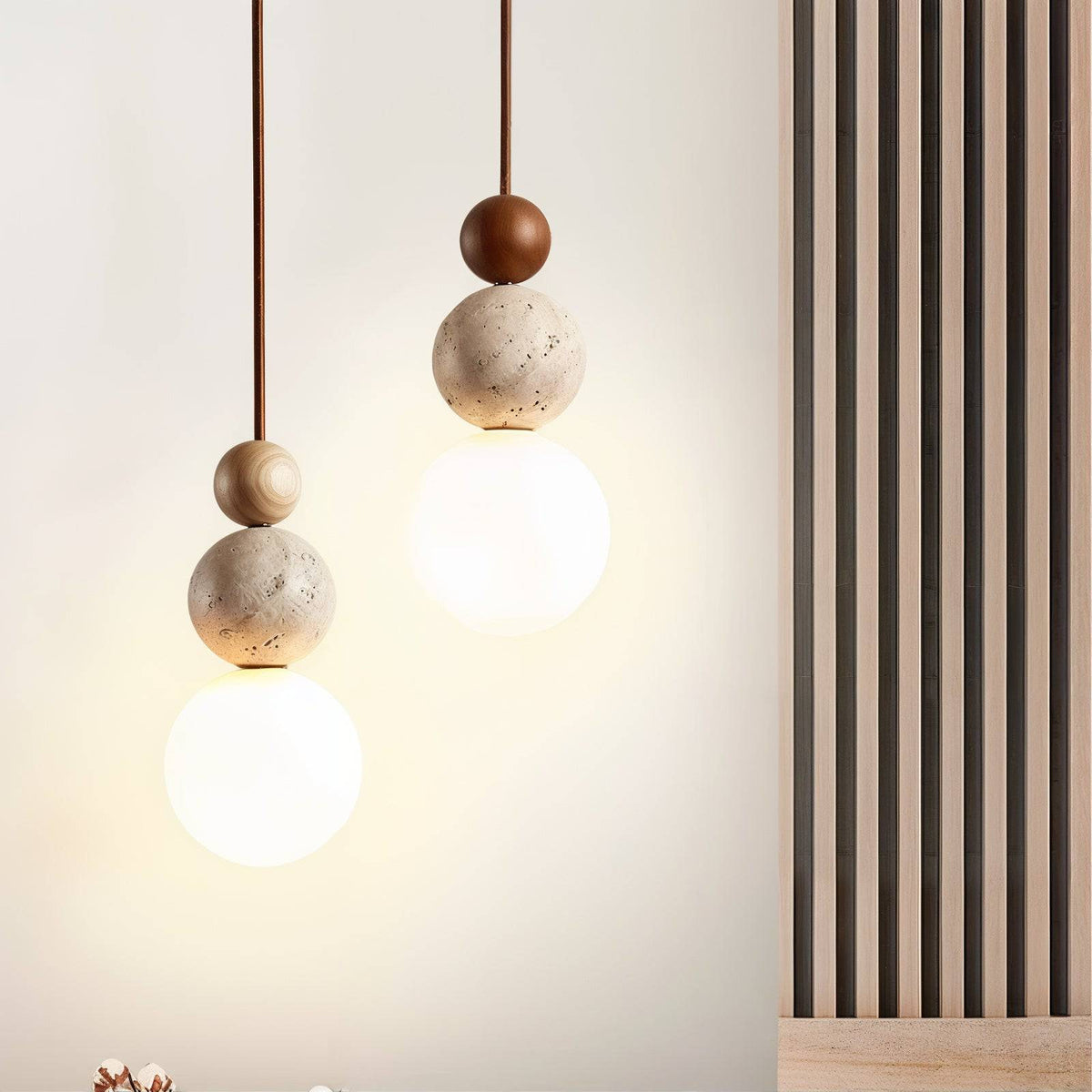 Elegant Wabi-Sabi Pendant Light Fixture