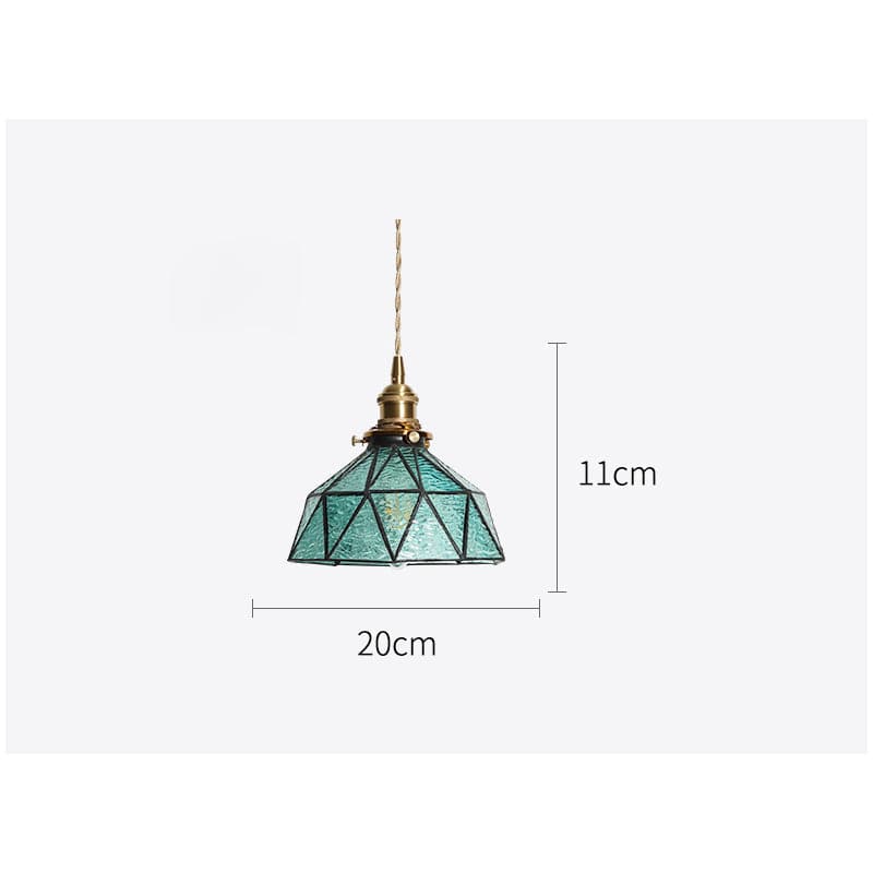 Faux Stained Glass Pendant Light - 209GPL - Modefinity