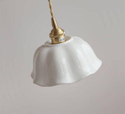 Flower Ceramic Brass Pendant Light - 108PL - Modefinity