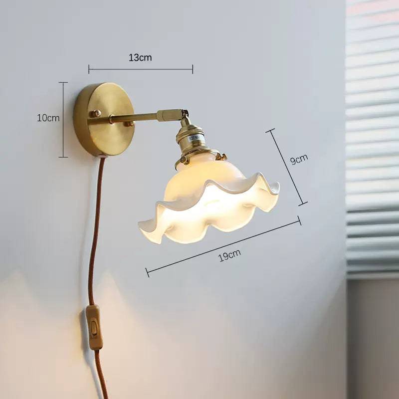 Flower Plug In Wall Sconce Light - 223GBWL - Modefinity