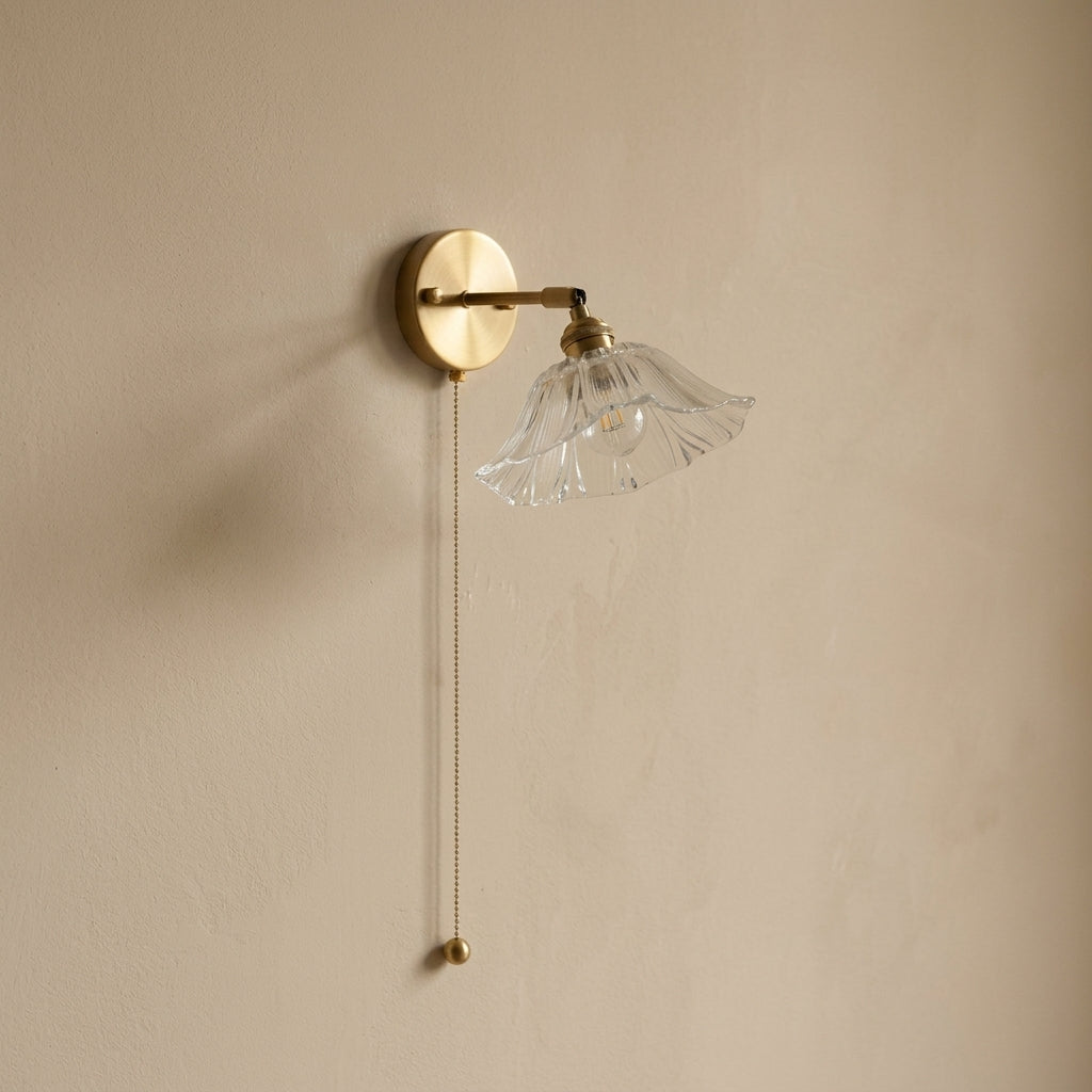 Glass Brass Wall Light - 235GBWL