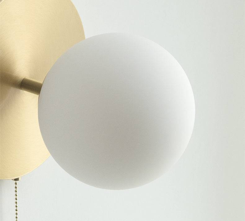 Frosted Glass Globe Wall Sconce Light - 228GBWL - Modefinity