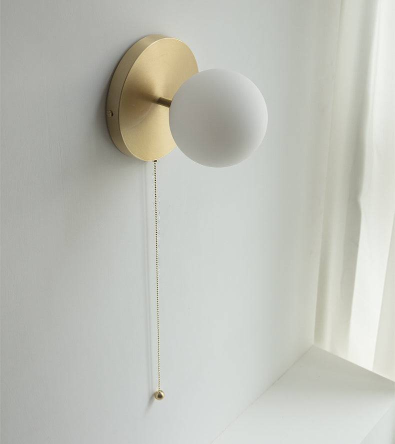 Frosted Glass Globe Wall Sconce Light - 228GBWL - Modefinity