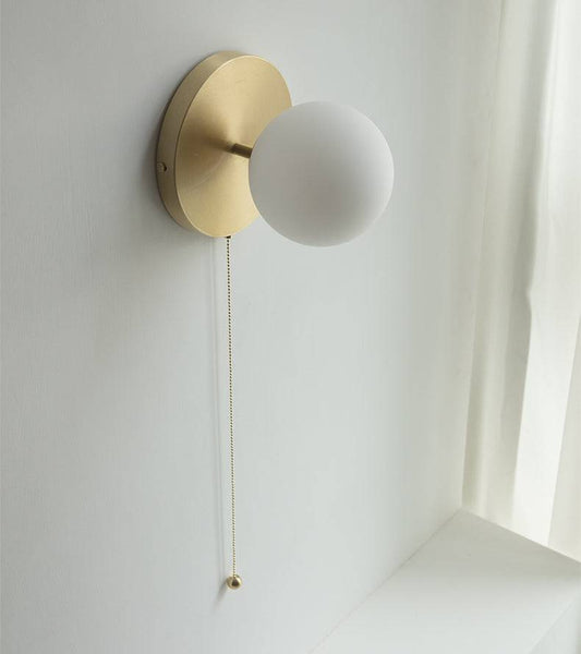 Frosted Glass Globe Wall Sconce Light - 228GBWL - Modefinity