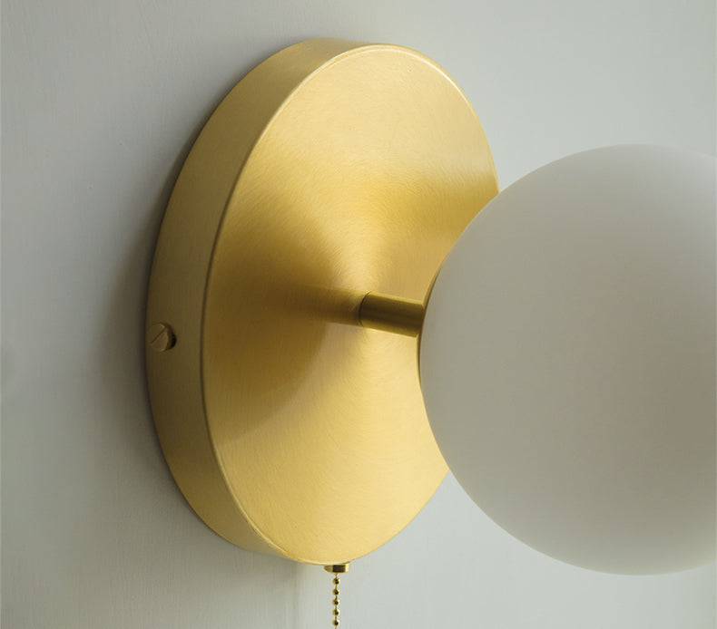 Frosted Glass Globe Wall Sconce Light - 228GBWL - Modefinity