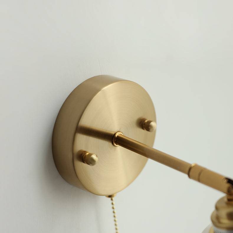 Glass Brass Wall Light - 204GBWL - Modefinity