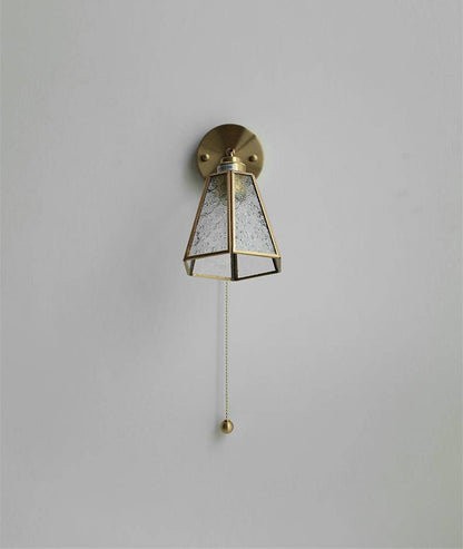 Glass Brass Wall Light - 204GBWL - Modefinity