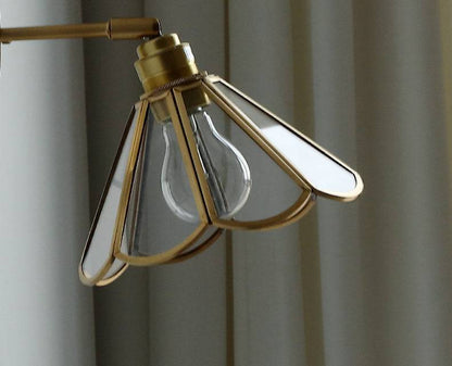 Glass Brass Wall Light - 212GBWL - Modefinity