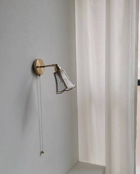 Glass Brass Wall Light - 212GBWL - Modefinity