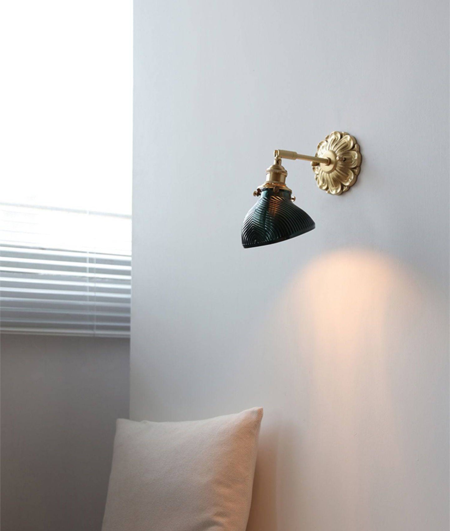 Glass Brass Wall Sconce Light - 231GBWL - Modefinity