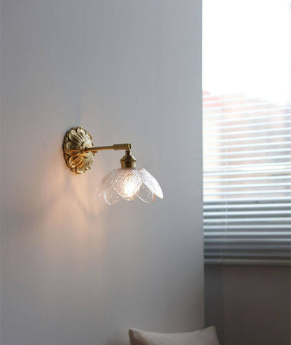 Glass Brass Wall Sconce Light - 231GBWL - Modefinity