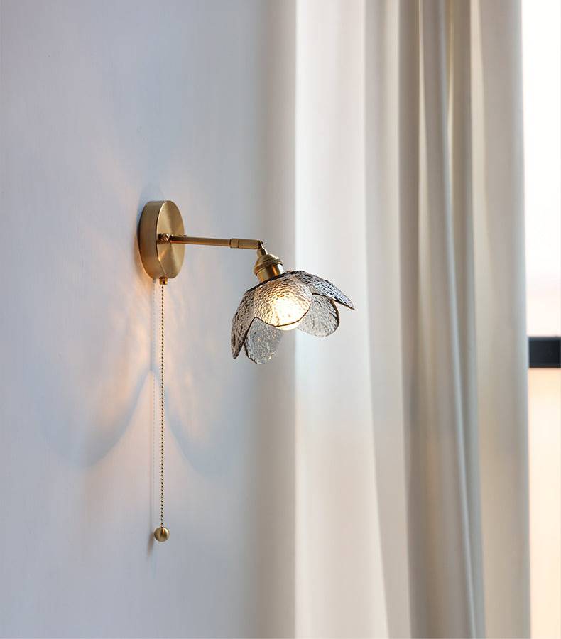 Glass Brass Wall Sconce Light - 238GBWL - Modefinity