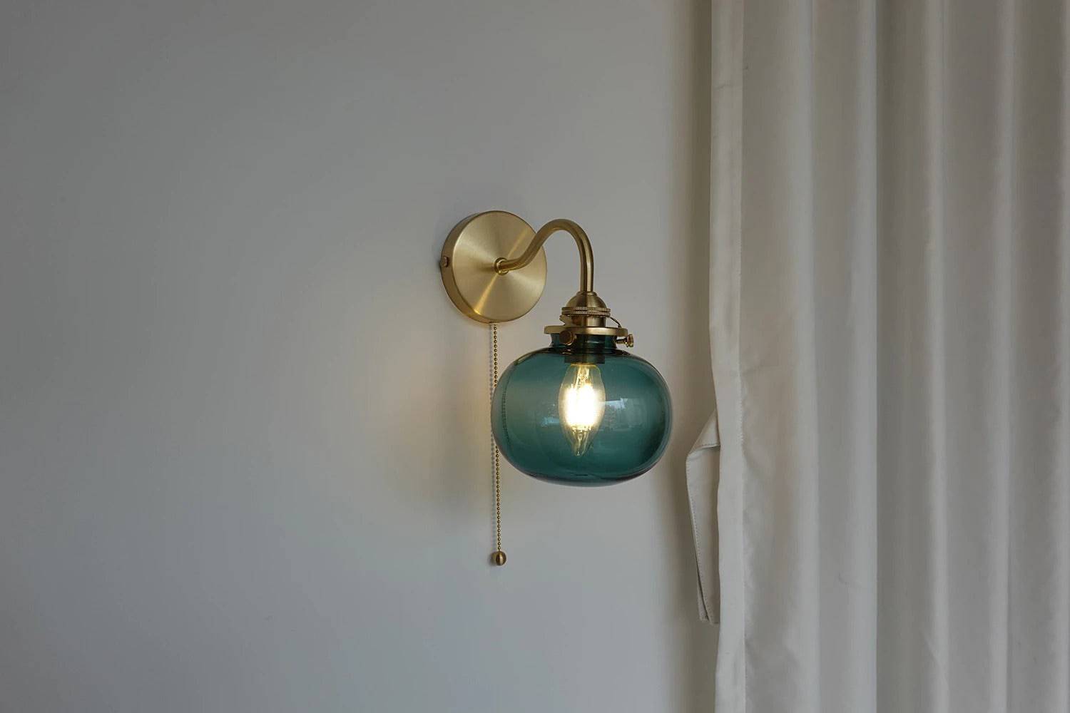 Glass Globe Wall Sconce Light - 214GBWL - Modefinity