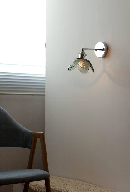 Glass Silver Wall Light - 208SST - Modefinity