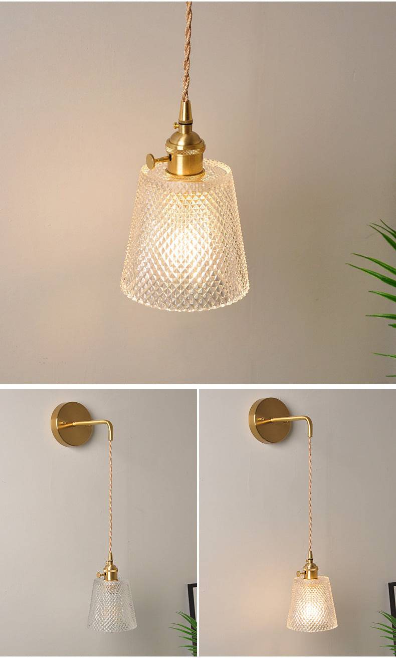 Glass Wall Sconce Light On Cord - 208GBWL - Modefinity