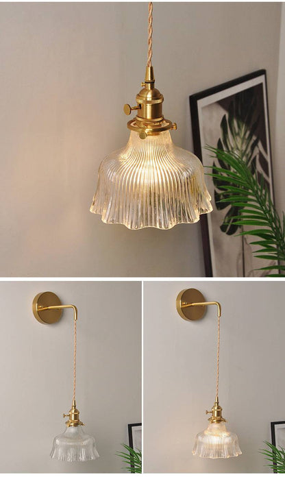 Glass Wall Sconce Light On Cord - 208GBWL - Modefinity