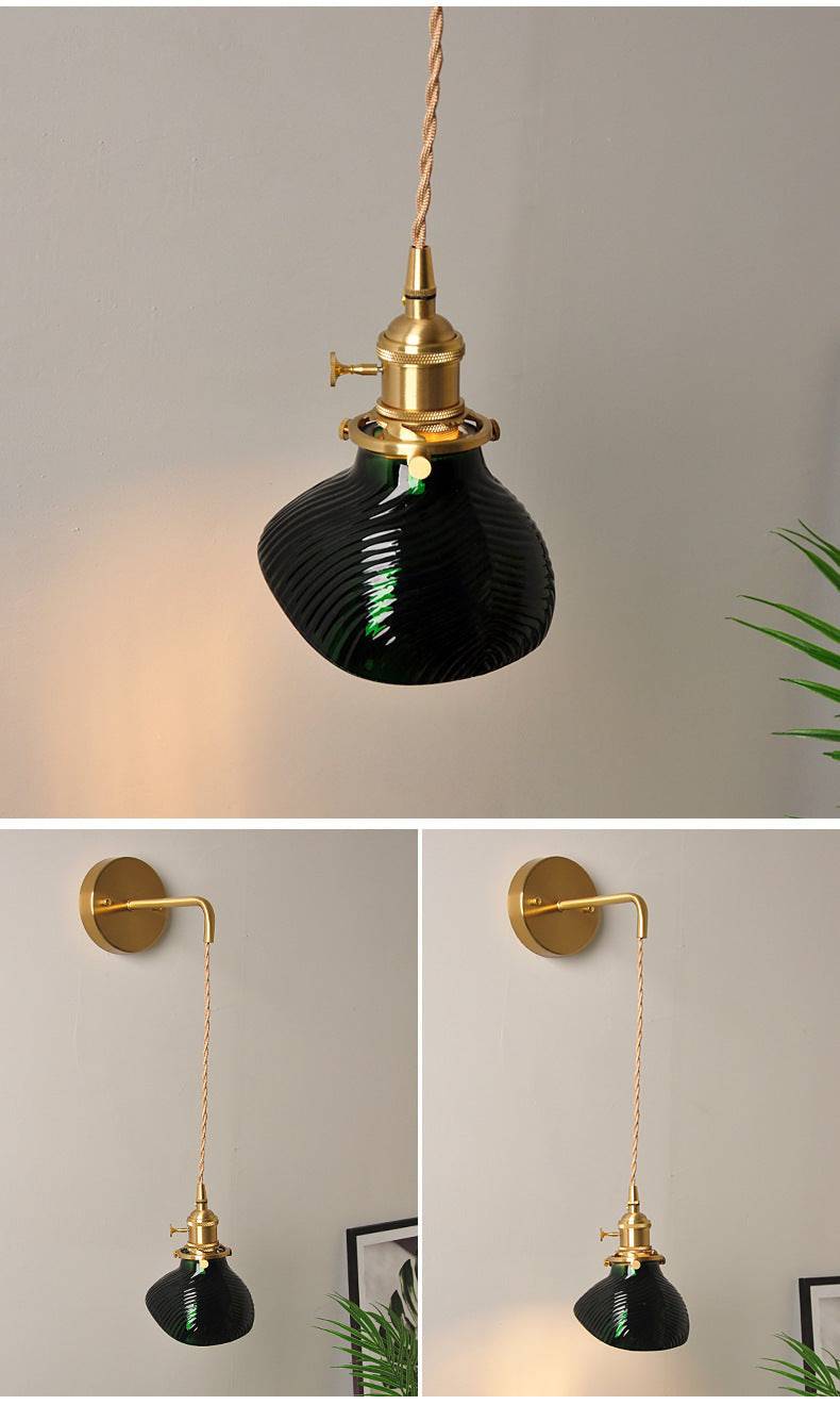 Glass Wall Sconce Light On Cord - 208GBWL - Modefinity