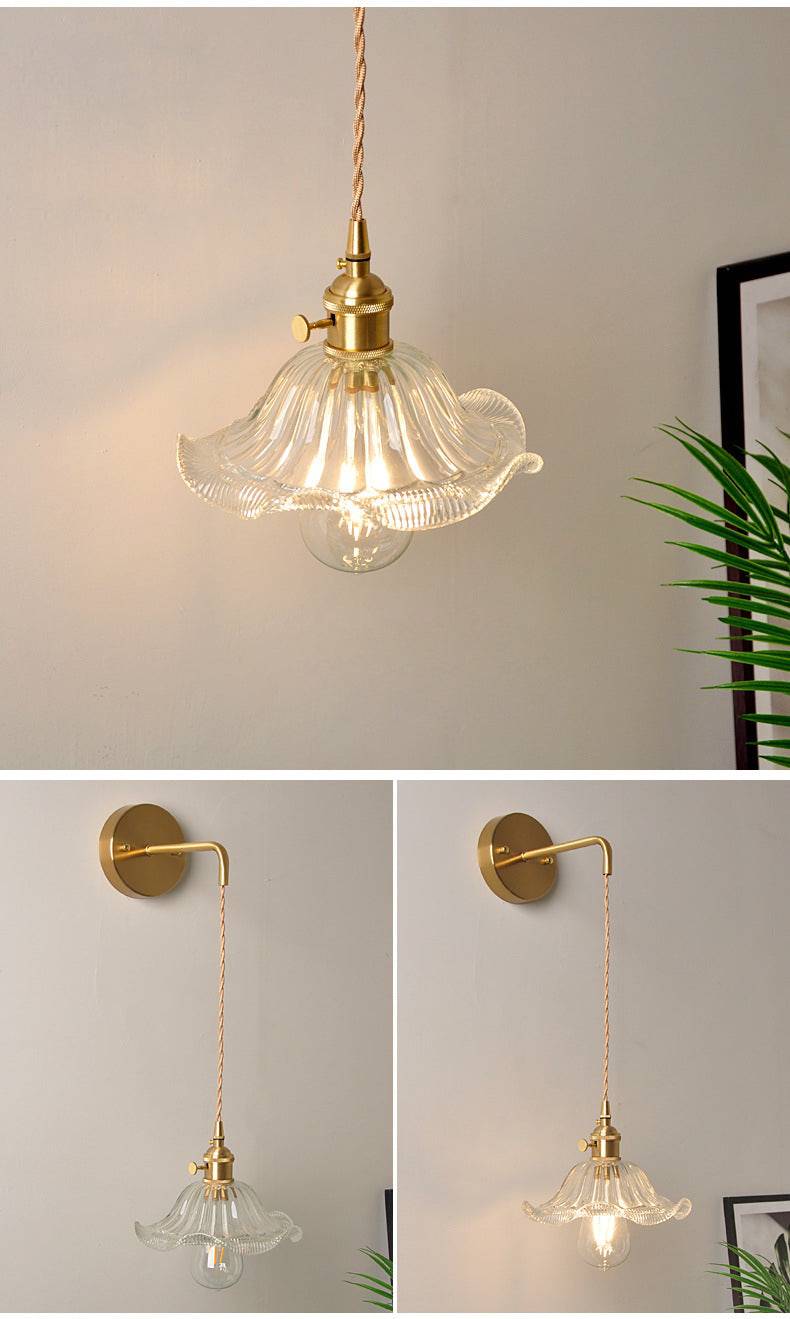 Glass Wall Sconce Light On Cord - 208GBWL - Modefinity