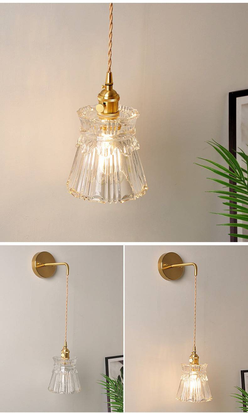 Glass Wall Sconce Light On Cord - 208GBWL - Modefinity