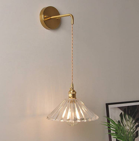 Glass Wall Sconce Light On Cord - 208GBWL