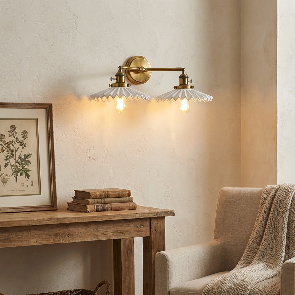 Antique Ceramic Double Light - 101CDL - Modefinity