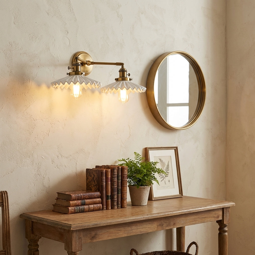 Antique Ceramic Double Light - 101CDL - Modefinity