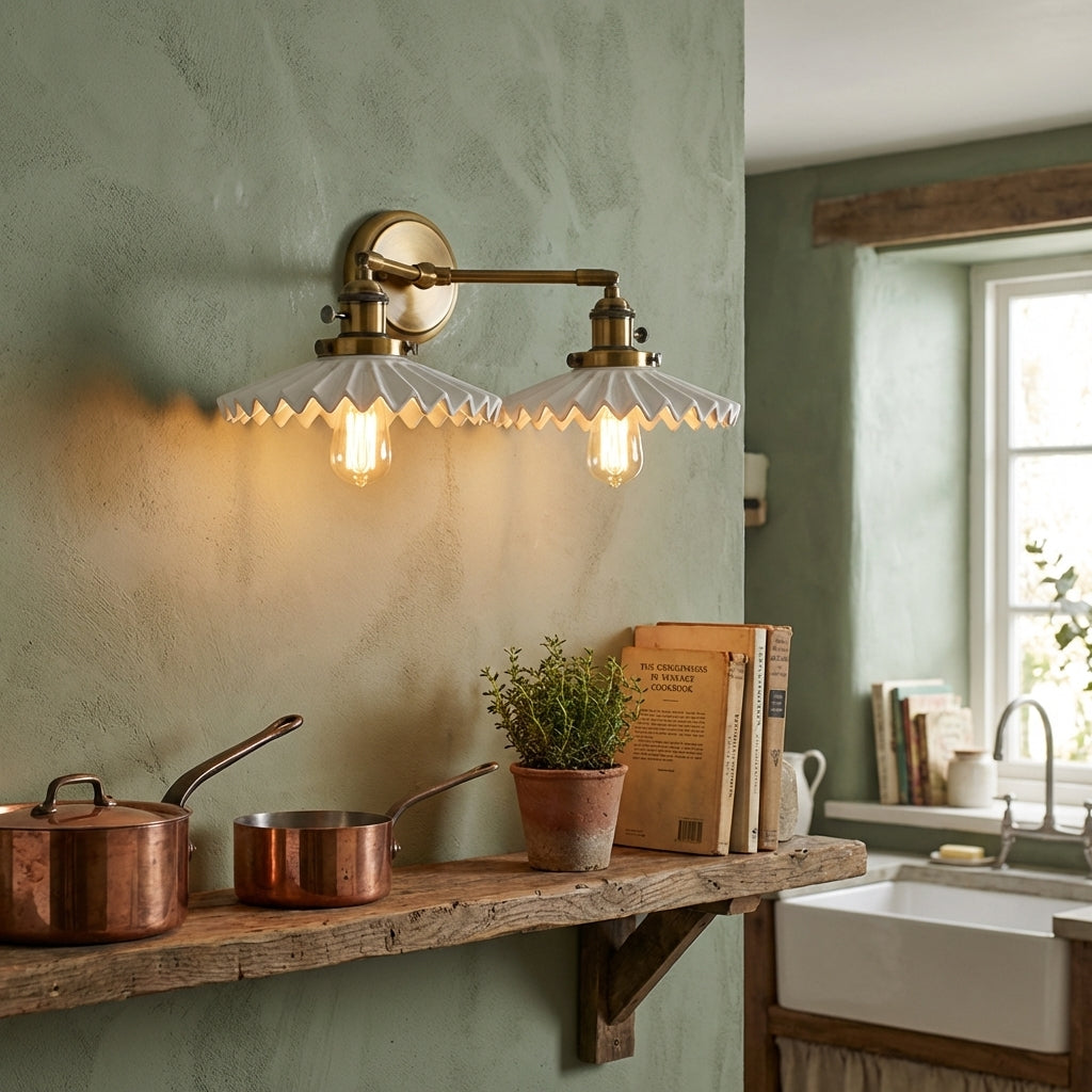 Antique Ceramic Double Light - 101CDL - Modefinity