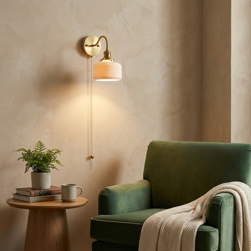 Ceramic Shade Wall Light - 114CWP - Modefinity