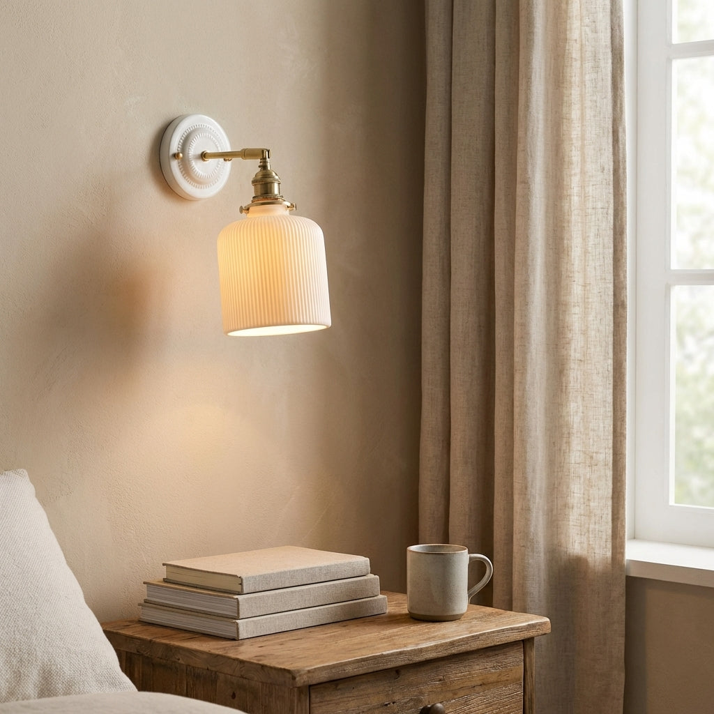 Ceramic Glass Wall Sconce Lighting - 113CWP - Modefinity