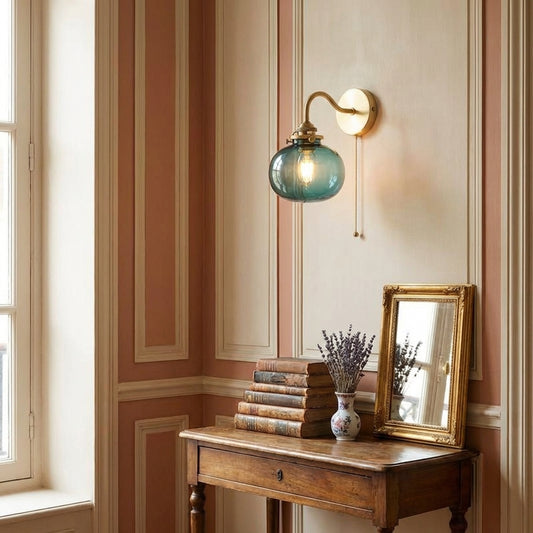 Glass Globe Wall Sconce Light - 214GBWL - Modefinity