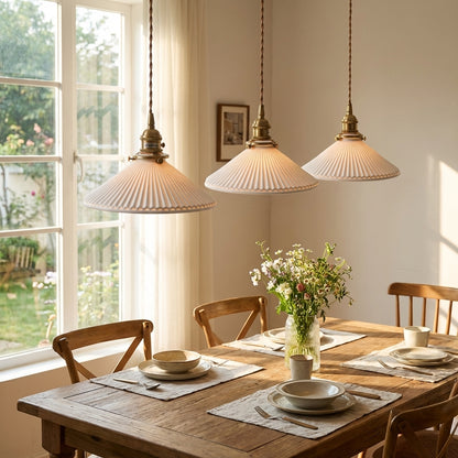 Ceramic Brass Pendant Light - 123PL - Modefinity