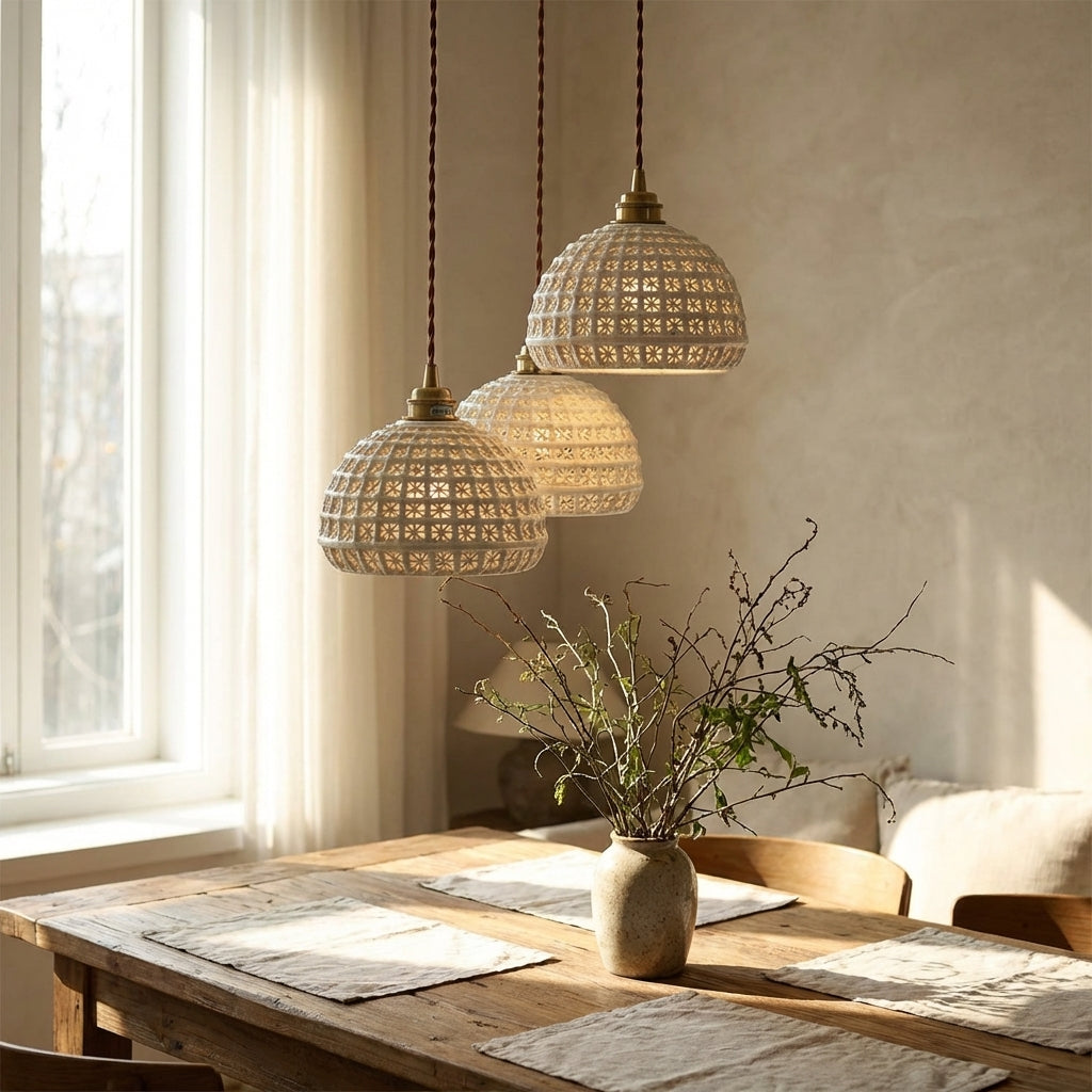 Ceramic Brass Pendant Light - 122PL - Modefinity
