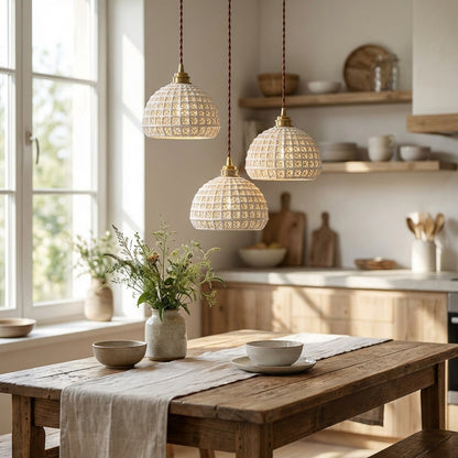 Ceramic Brass Pendant Light - 122PL - Modefinity