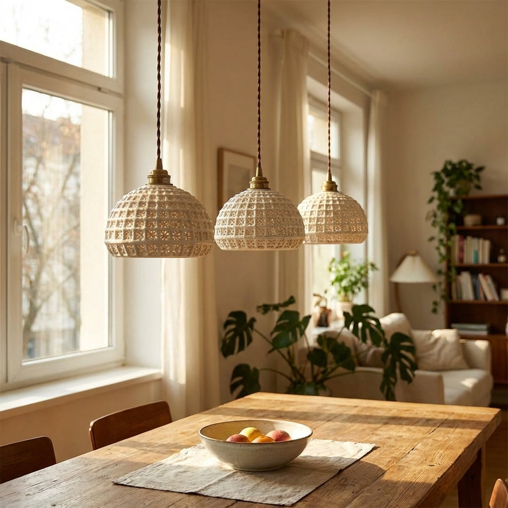 Ceramic Brass Pendant Light - 122PL - Modefinity