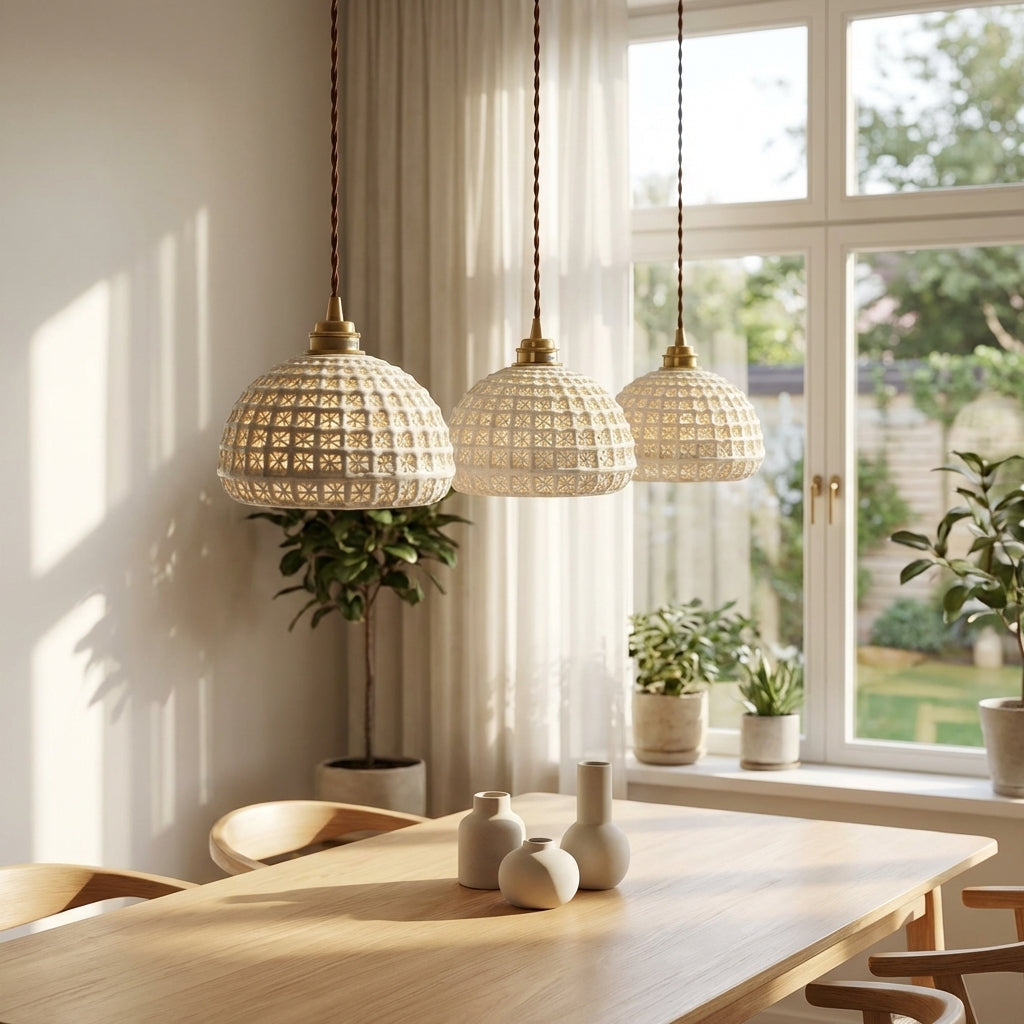 Ceramic Brass Pendant Light - 122PL - Modefinity